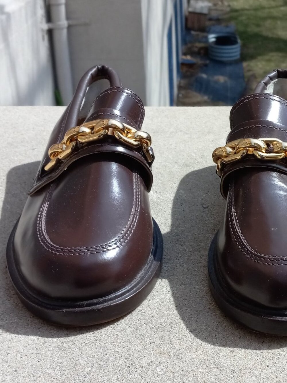 Schutz Maroon Red Loafers 7B NOS (No box)